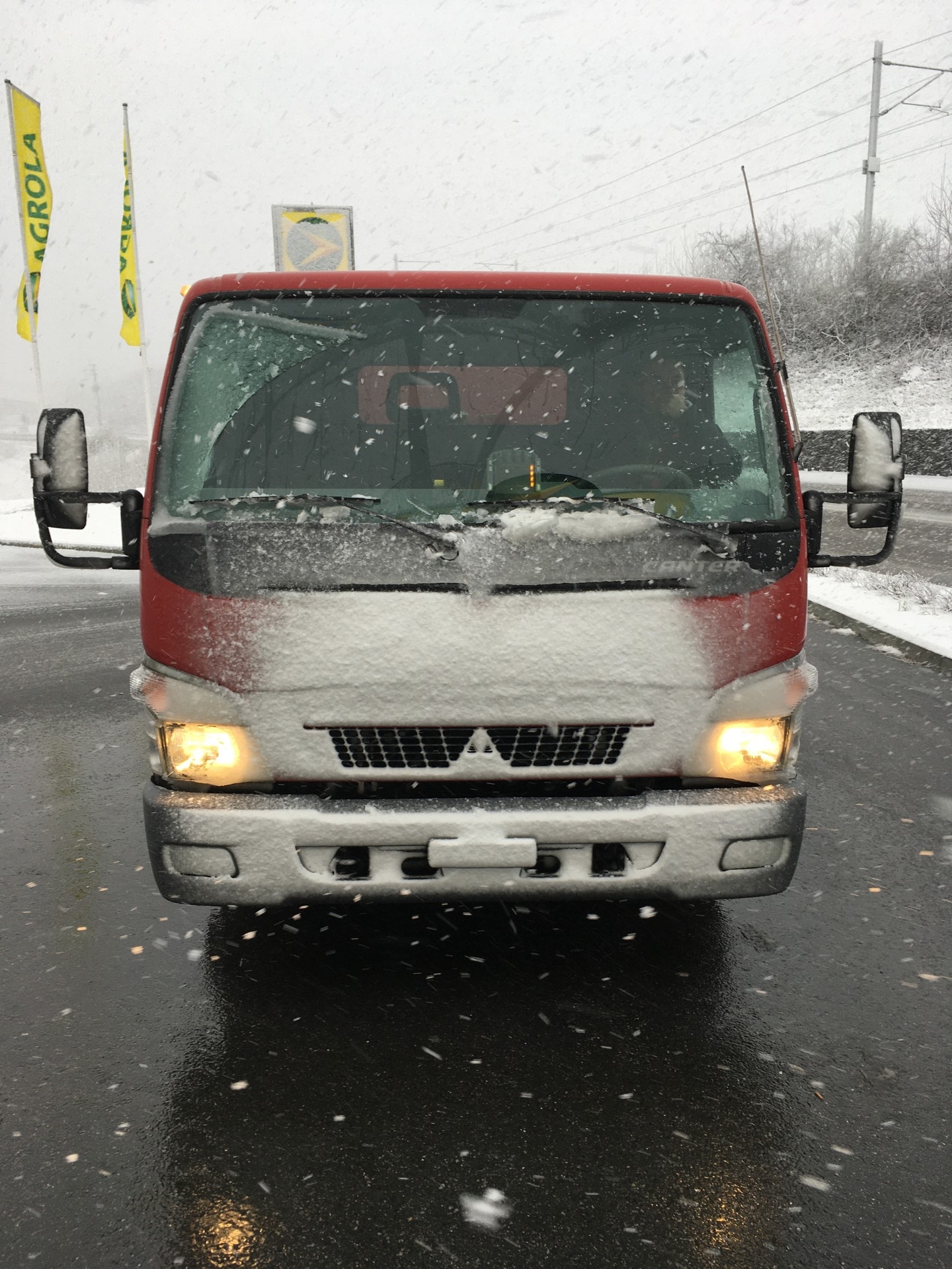 Camion enneigé 